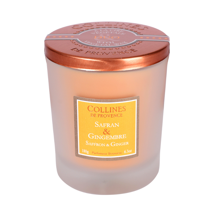 Geurkaars Saffron & Ginger Collines de Provence (180g)