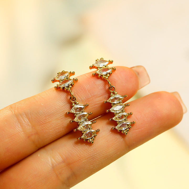 Kristallen oorbellen