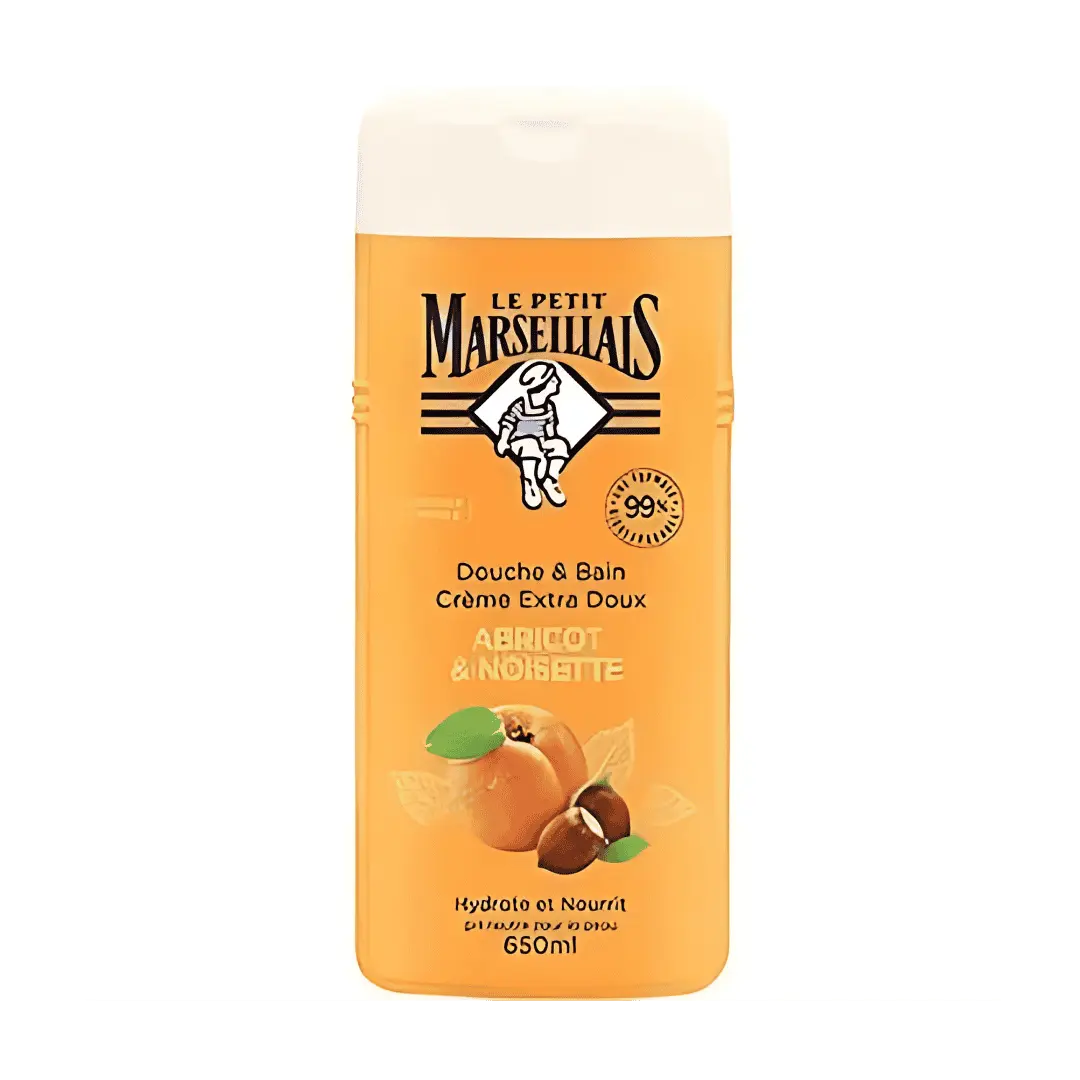 Le Petit Marseillais douchegel Badcrème Abrikoos hazelnoot