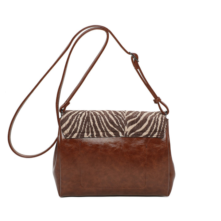 Schoudertas met dierenprint