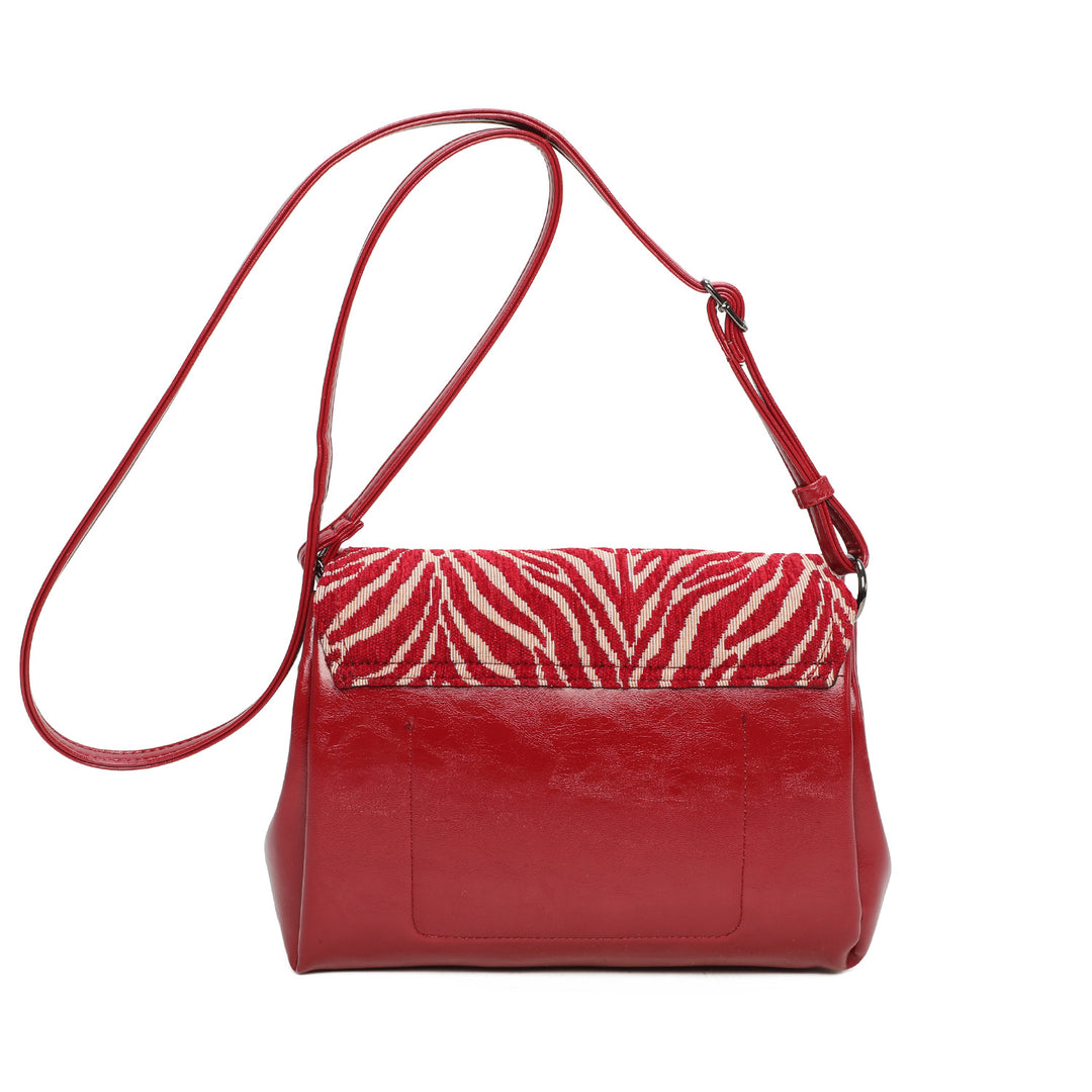 Schoudertas met dierenprint