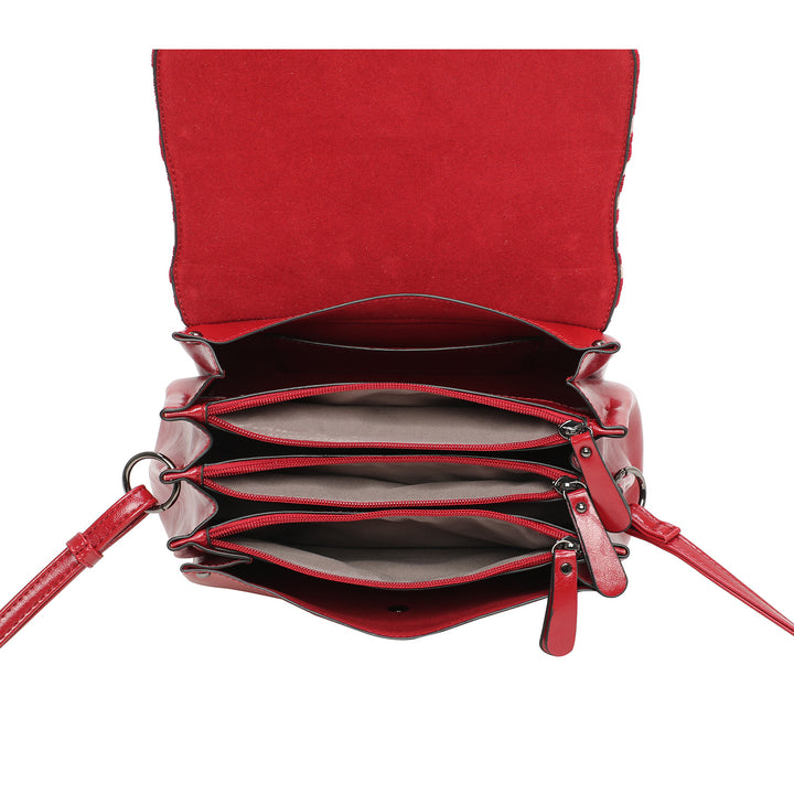 Schoudertas met dierenprint