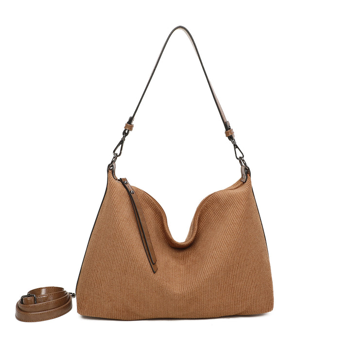 Schoudertas geribbeld