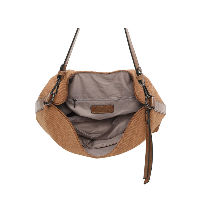 Schoudertas geribbeld