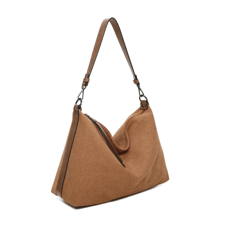 Schoudertas geribbeld