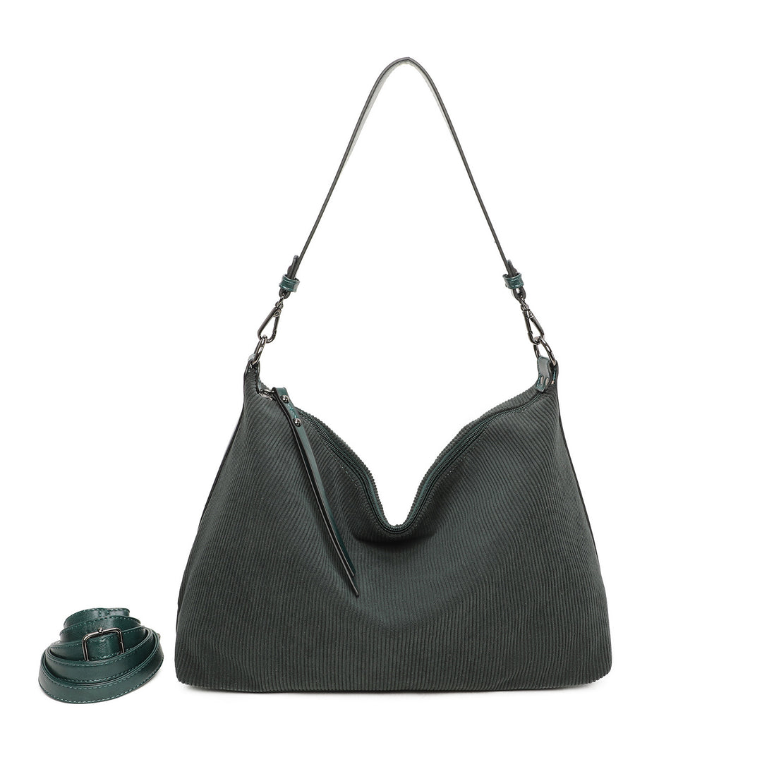 Schoudertas geribbeld