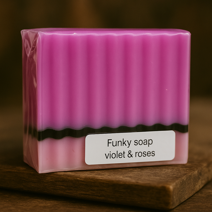 Soap violet roses