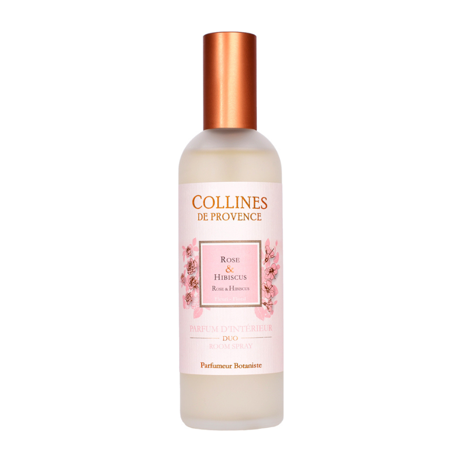 Roomspray Rose &amp; Hibiscus Collines de Provence 
